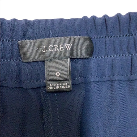 J. Crew Blue Reese Pull-On Racer Stripe Joggers Size 0 - Picture 2 of 5